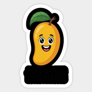 Just a Girl Who Loves Mangoes Sticker